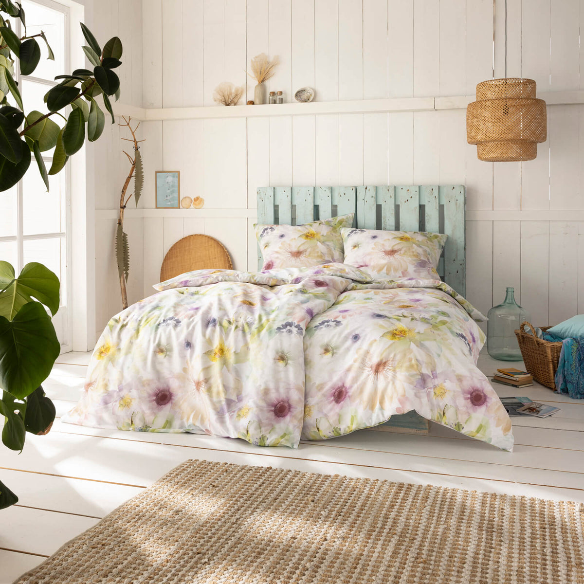 bettwaesche bettgarnitur gebluemt floral multicolor