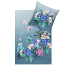 bettwaesche bettgarnitur blumen motiv blau