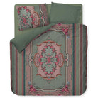 bettgarnitur bettwaesche floral rosetten gestreift 