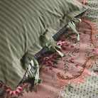 bettgarnitur bettwaesche floral rosetten gestreift 