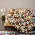 bettwaesche roselina wendedesign gebluemt creme