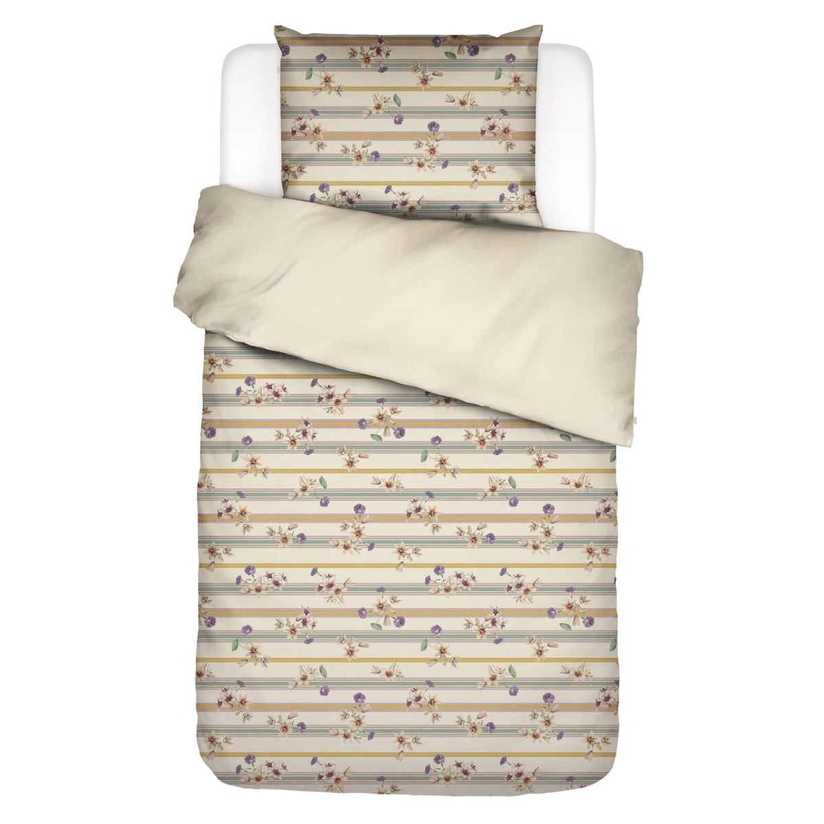 bettwaesche amare wendedesign blumen gestreift
