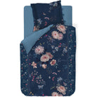 bettgarnitur bettwaesche blumen blau tokyo bouquet