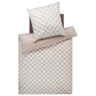 bettwaesche bettgarnitur geblumt beige einfarbig wende