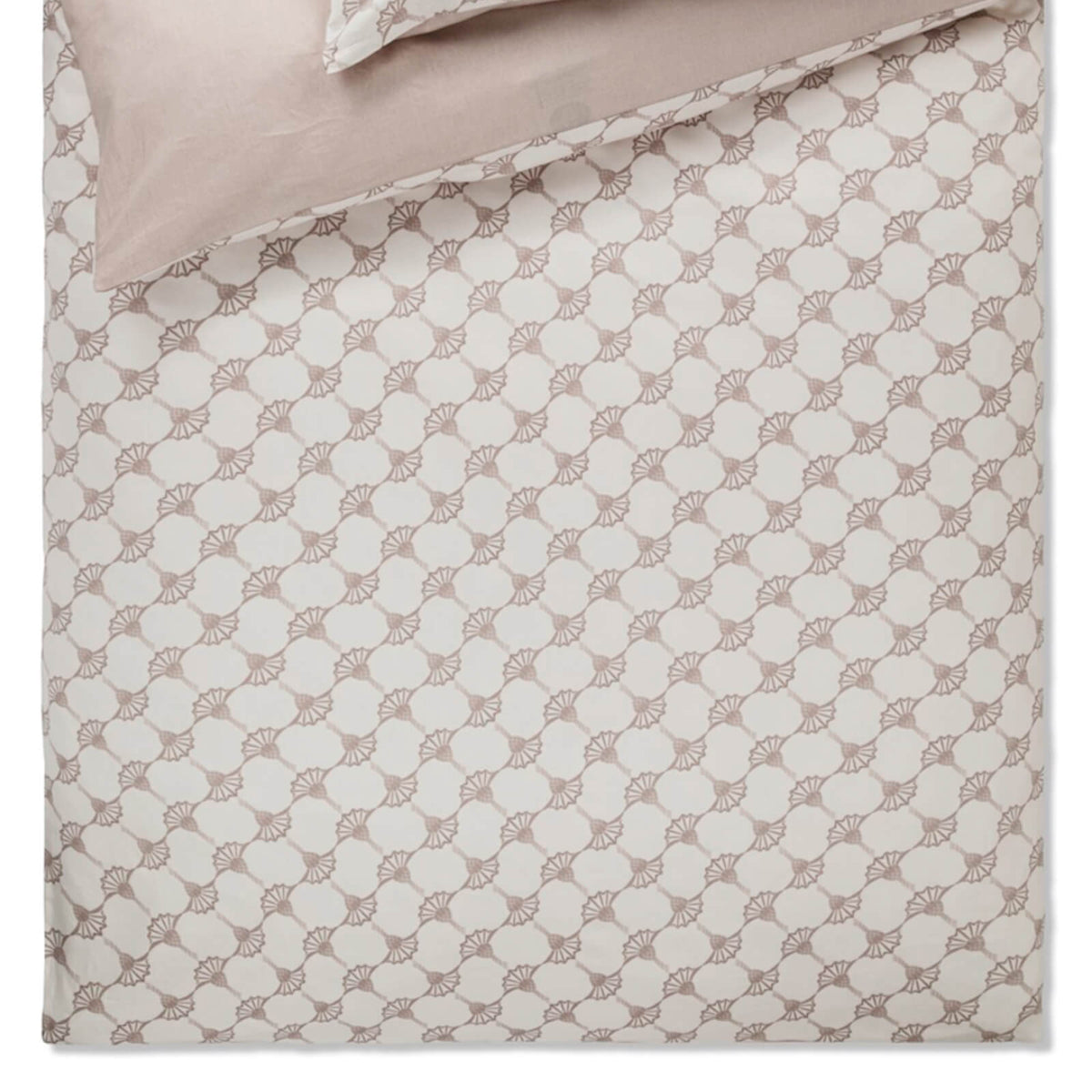 bettwaesche bettgarnitur geblumt beige einfarbig wende