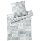 bettwaesche cornflower musterung blau mako satin