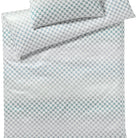 bettwaesche cornflower musterung blau mako satin