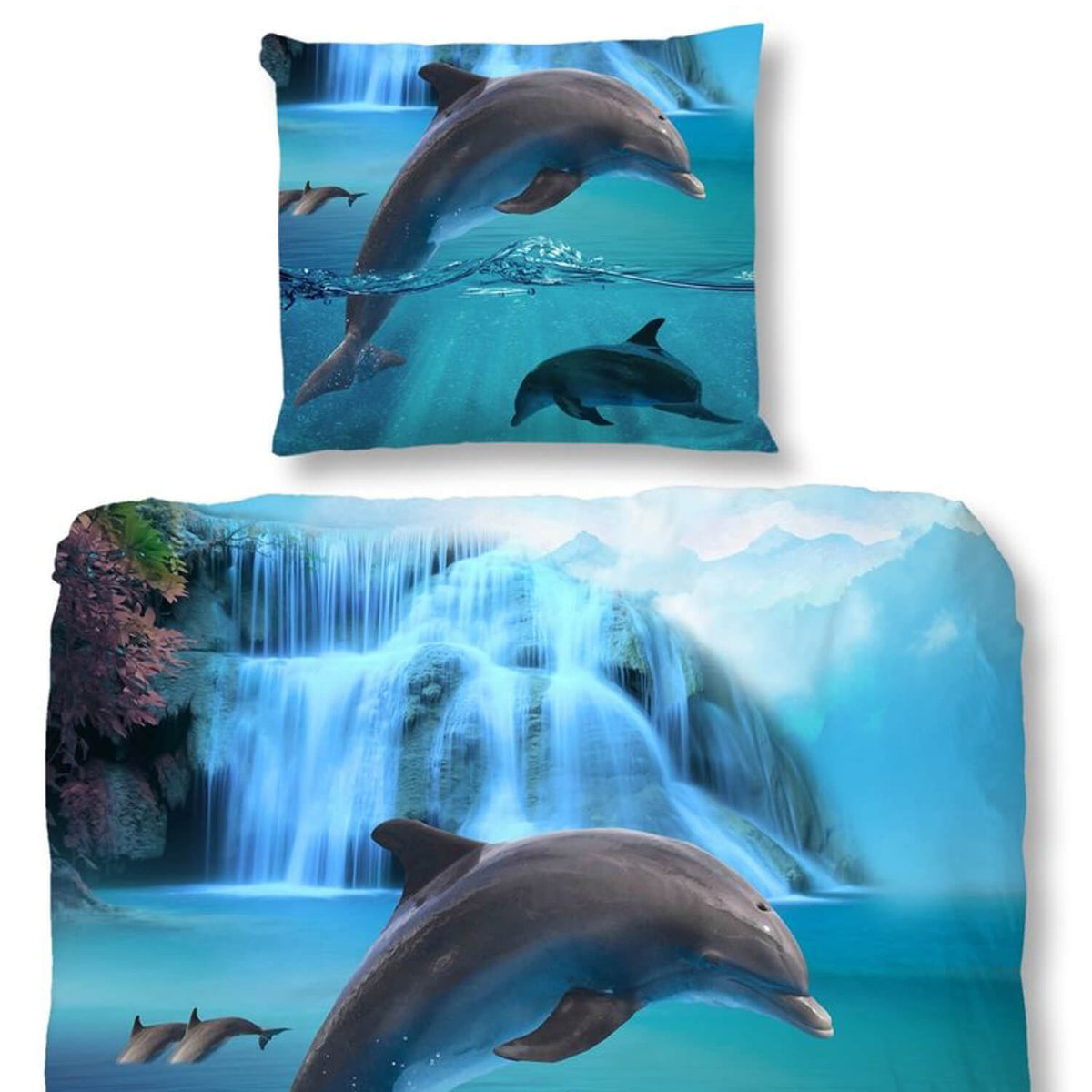 bettwaesche fisch delfin meer