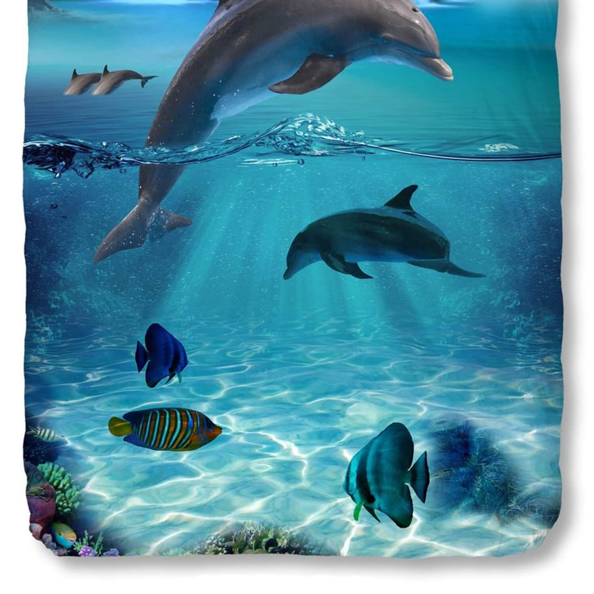 bettwaesche fisch delfin meer
