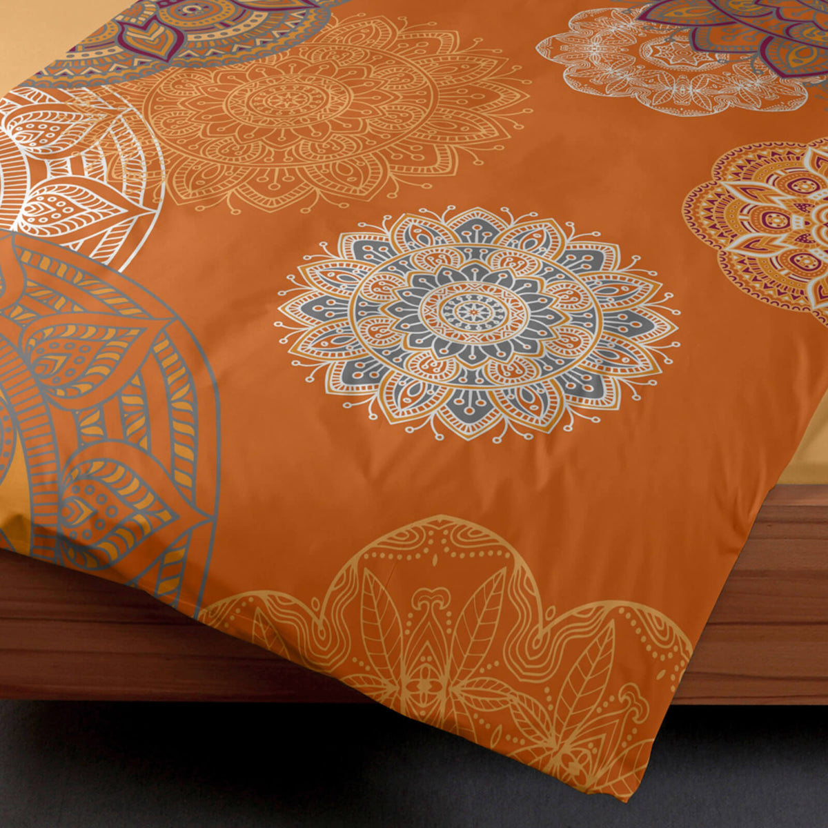 casatex bettwaesche eivissa mango silber biber mandala orientalische muster 