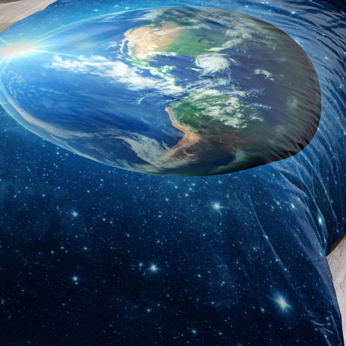 bettwaesche weltraum erde kosmos sonne