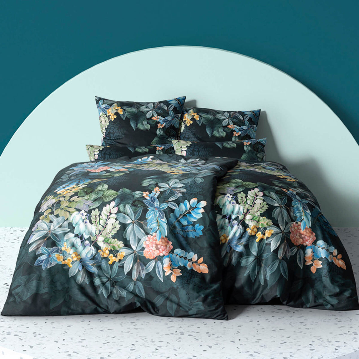 bettbezug kissenbezug floral geblühmt blumenmuster natur