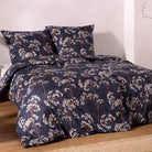 bettbezug kissenbezug floral blueten blau