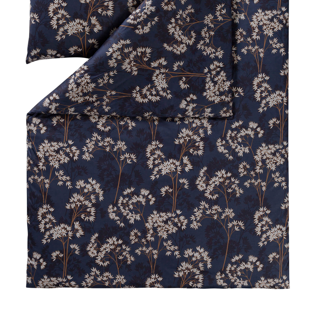 bettbezug kissenbezug floral blueten blau
