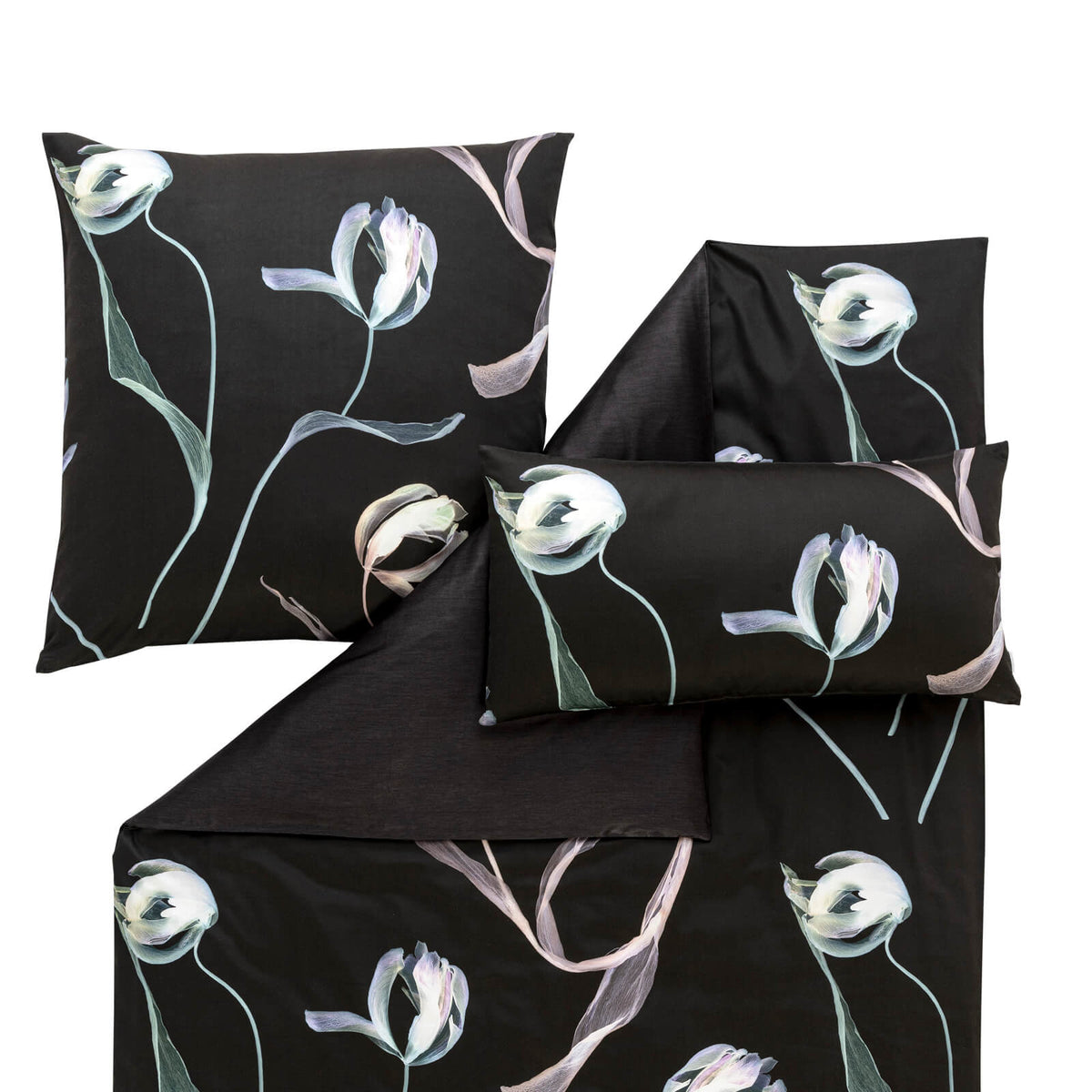 bettbezug kissenbezug kunst blumen elegant