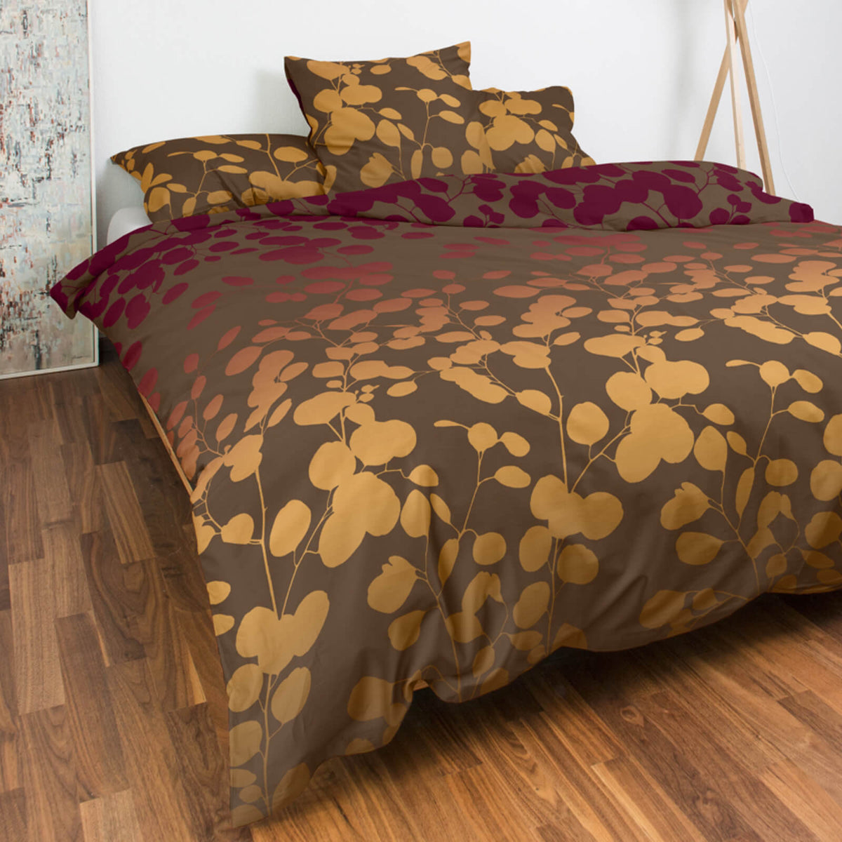 bettwaesche casatex gebluemt floral blaetter 