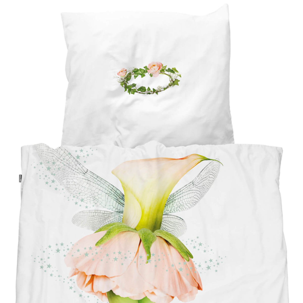 bettwaesche snurk fairy fee blueten perkal