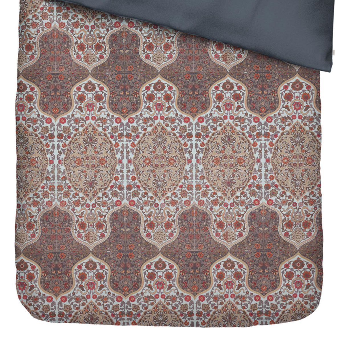 bettwaesche muster tischlaeufer rosen hell blau baumwoll satin