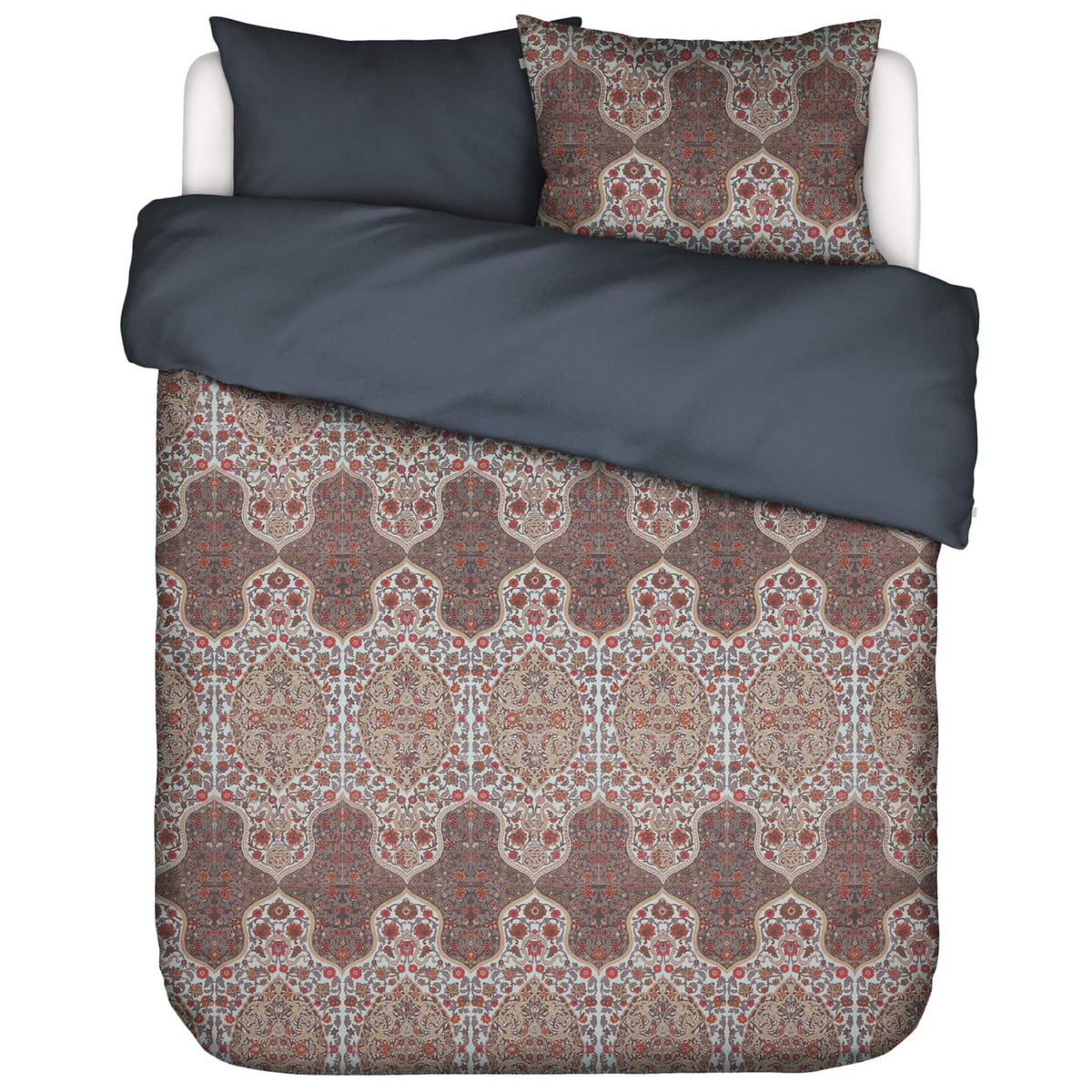 bettwaesche muster tischlaeufer rosen hell blau baumwoll satin