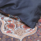bettwaesche muster tischlaeufer rosen hell blau baumwoll satin
