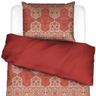 bettwaesche muster tischlaeufer rosen rot rosa baumwoll satin