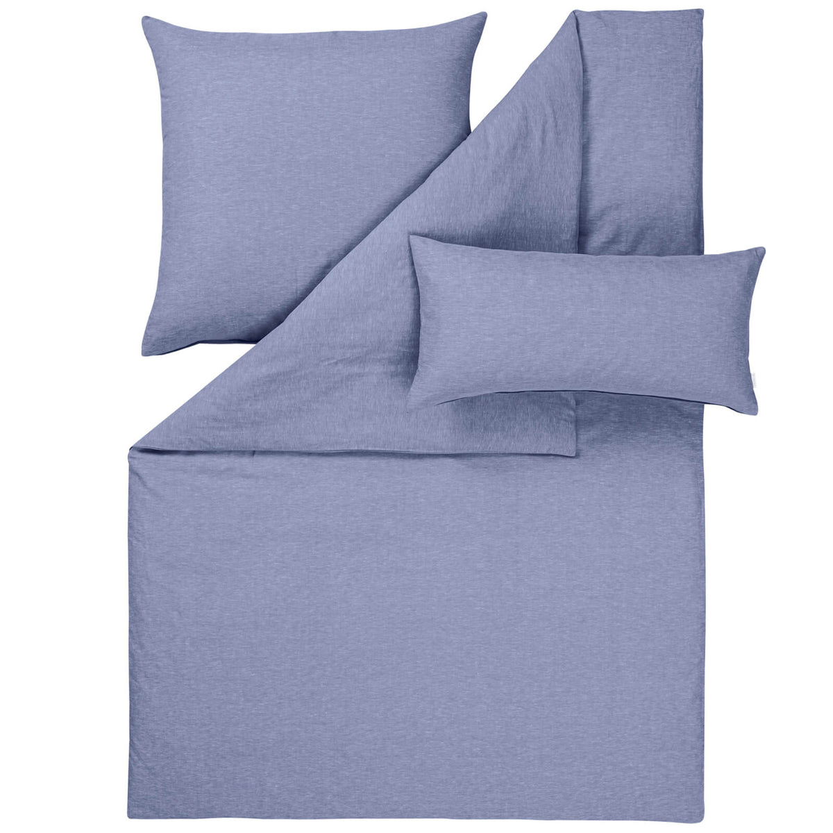 bettbezug kissenbezug leinen baumwolle blau