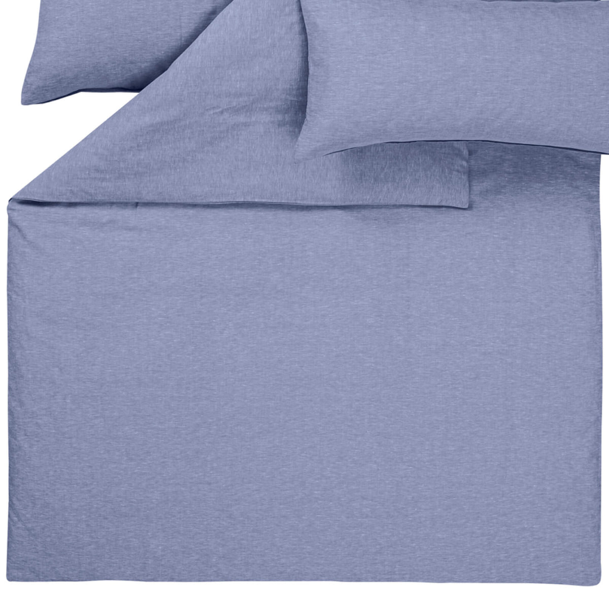 bettbezug kissenbezug leinen baumwolle blau
