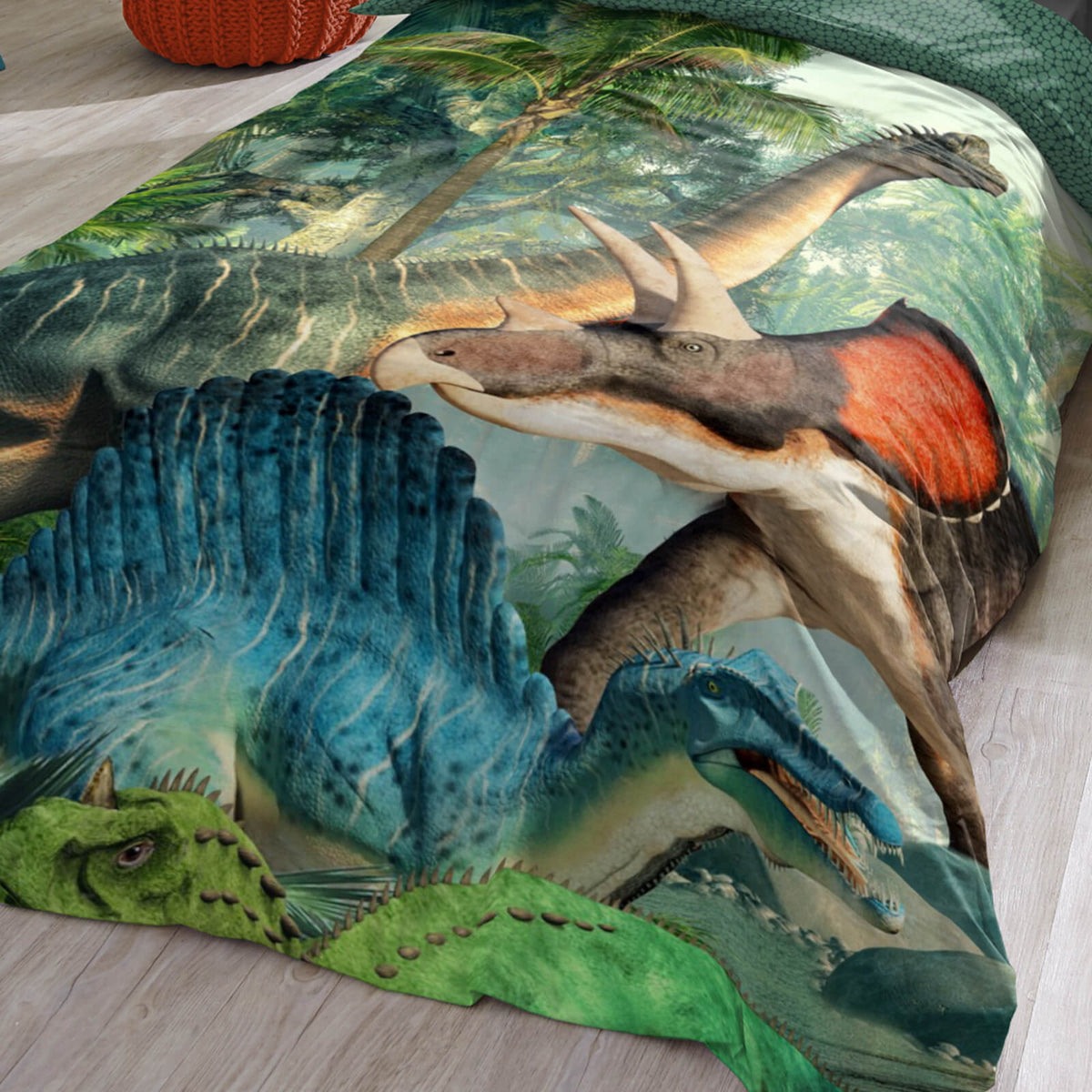 bettwaesche dinosaurier wendeoptik dinosaurier