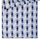bettwaesche bettgarnitur kariert quadrate blau