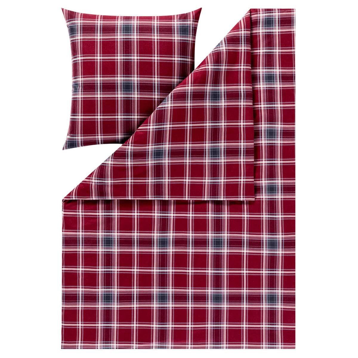 bettwaesche bettgarnitur karo muster flanell