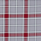bettwaesche bettgarnitur karomuster rot grau