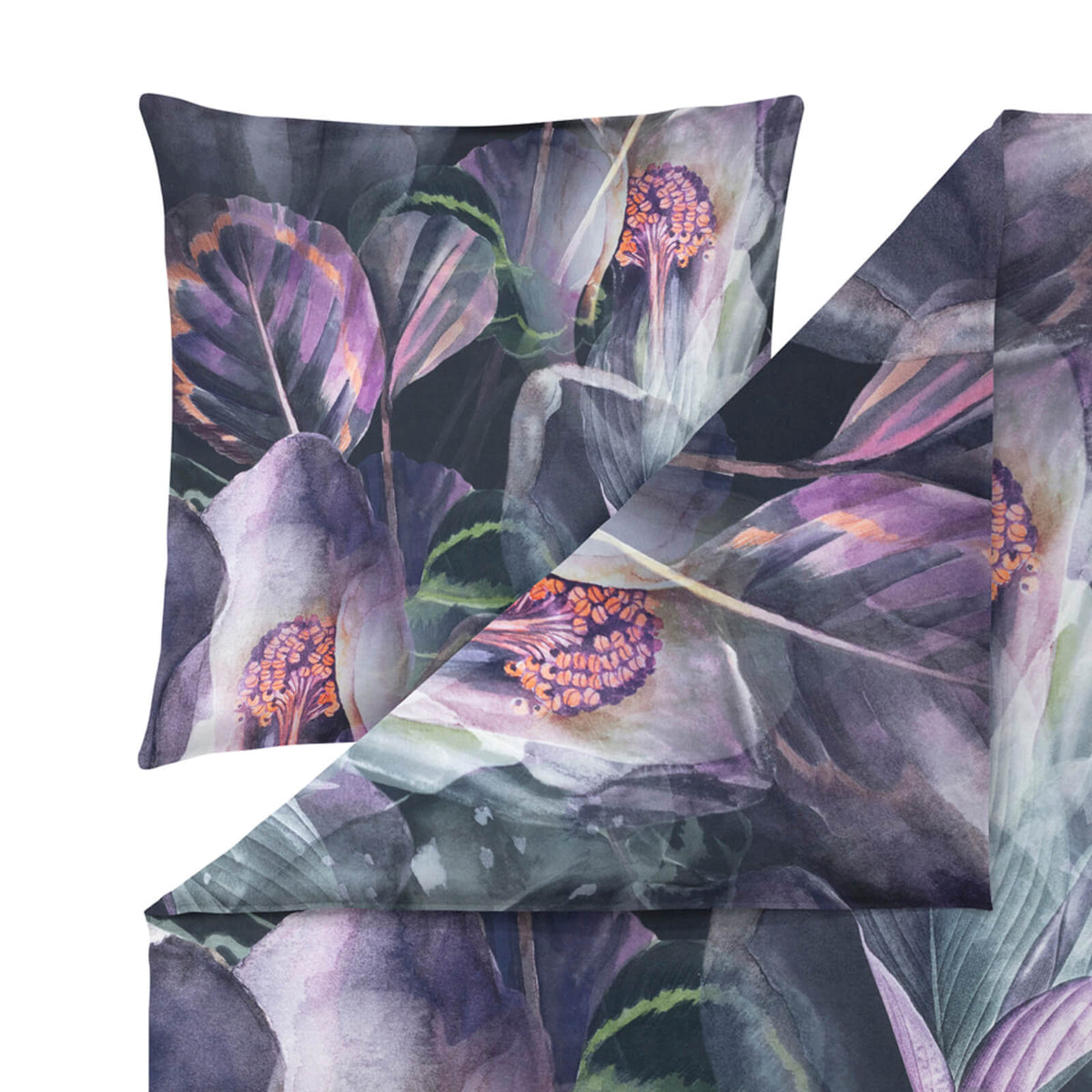 bettwaesche kendra dunkel blume lila