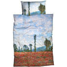 bettwaesche claude monet mohn blumen malerei