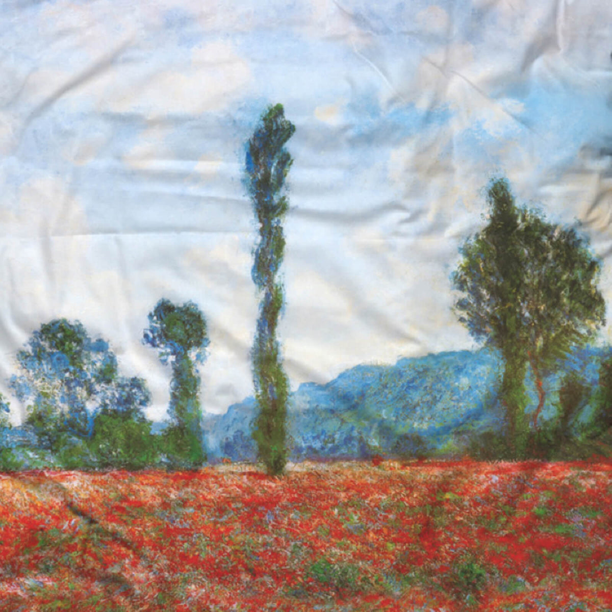 bettwaesche claude monet mohn blumen malerei
