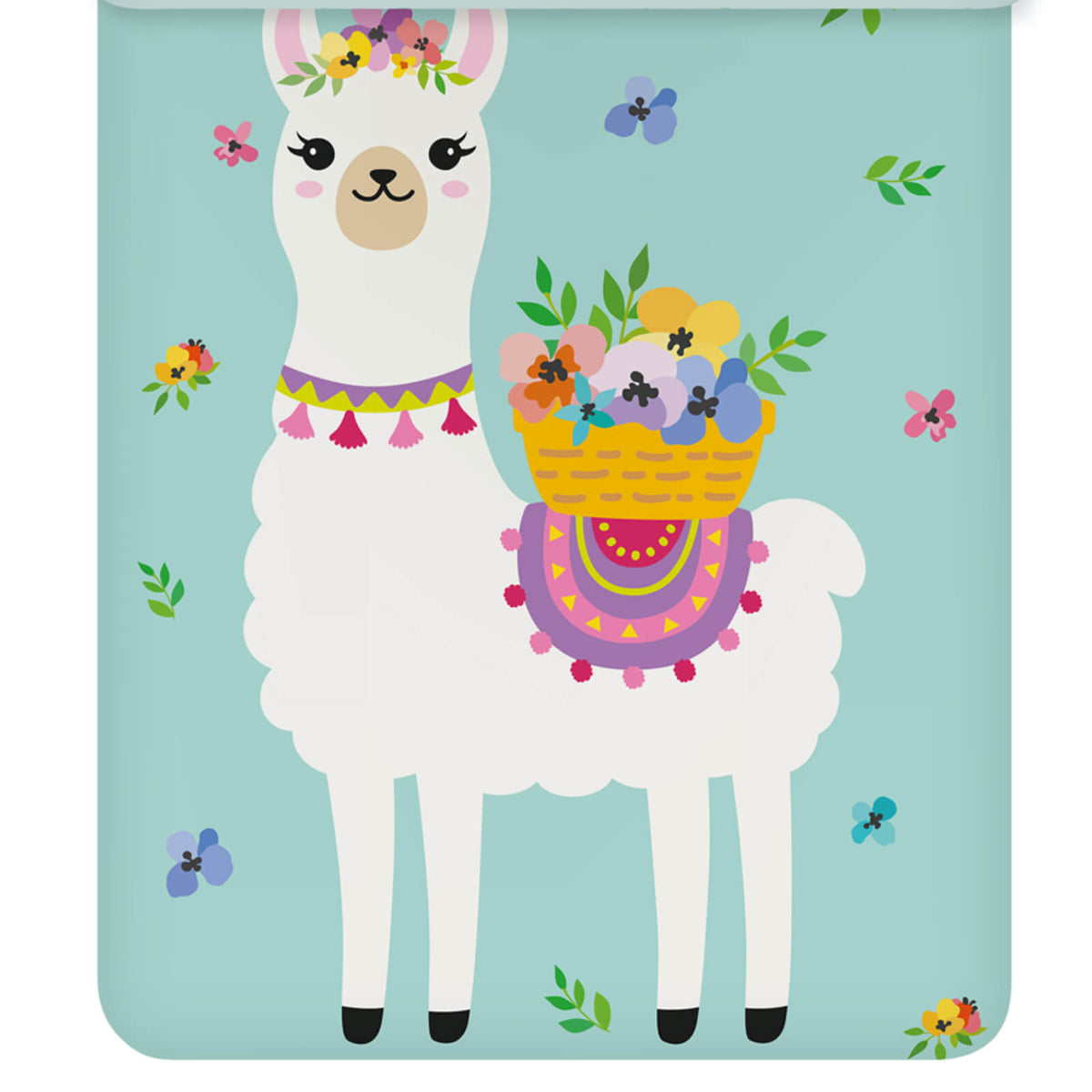 bettwaesche lama tier blumen gebluemt