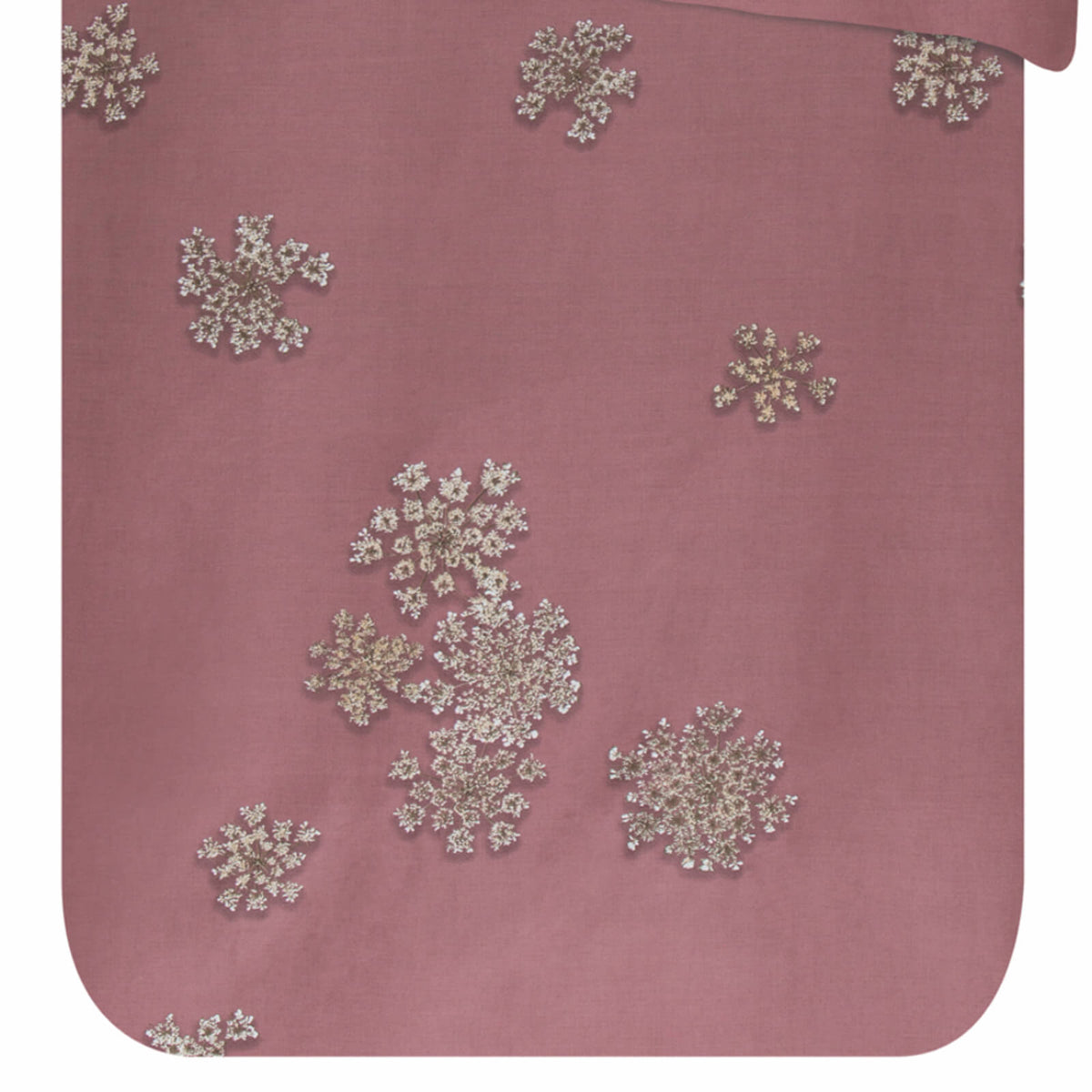 bettwaesche essenza rosa rot blüten weiß baumwollsatin