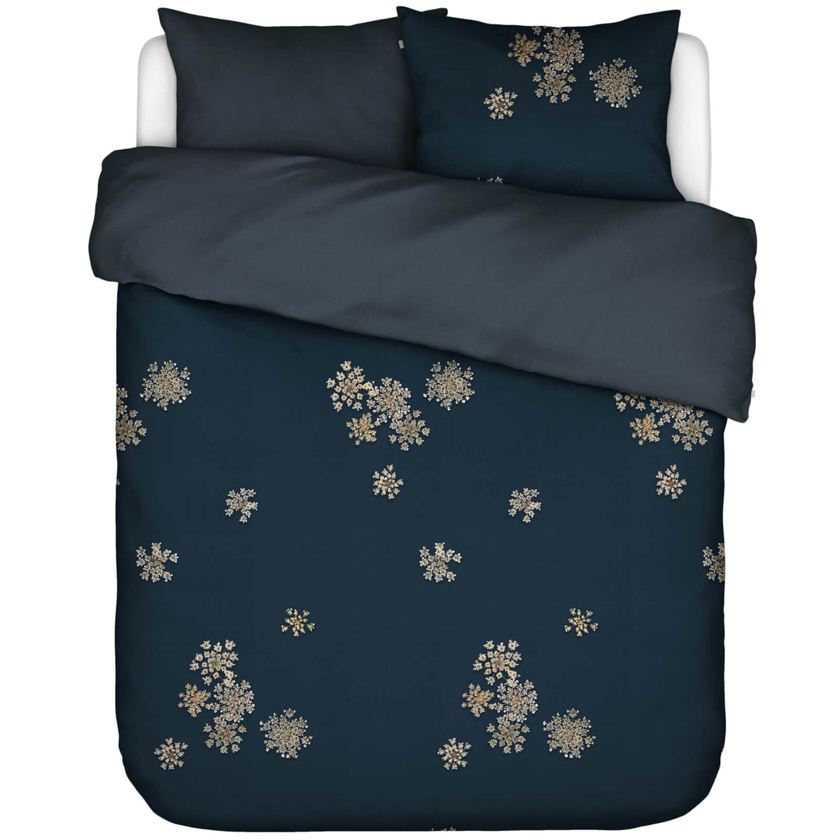 bettwaesche essenza blau blueten weiß baumwollsatin