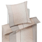 bettwaesche bettgarnitur gestreift raubtiermuster cream