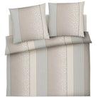 bettwaesche bettgarnitur gestreift raubtiermuster cream