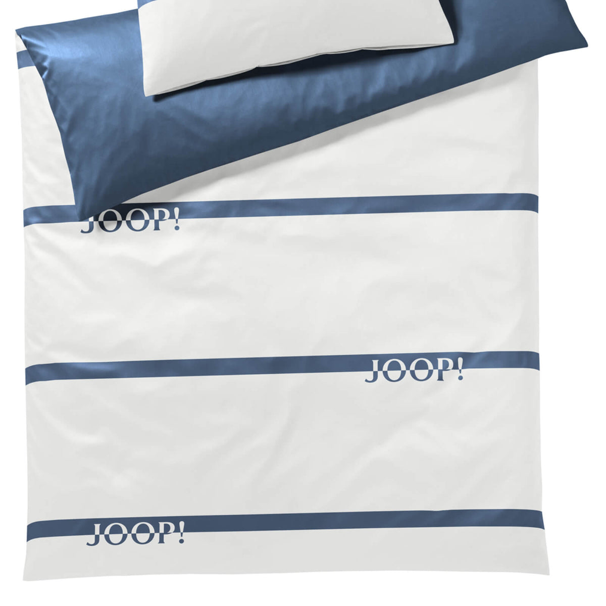 bettwaesche streifen blau weiß mako satin