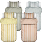 bettwäsche mikkeli streifen gestreift perkal grey sunrise yellow marc o'polo 