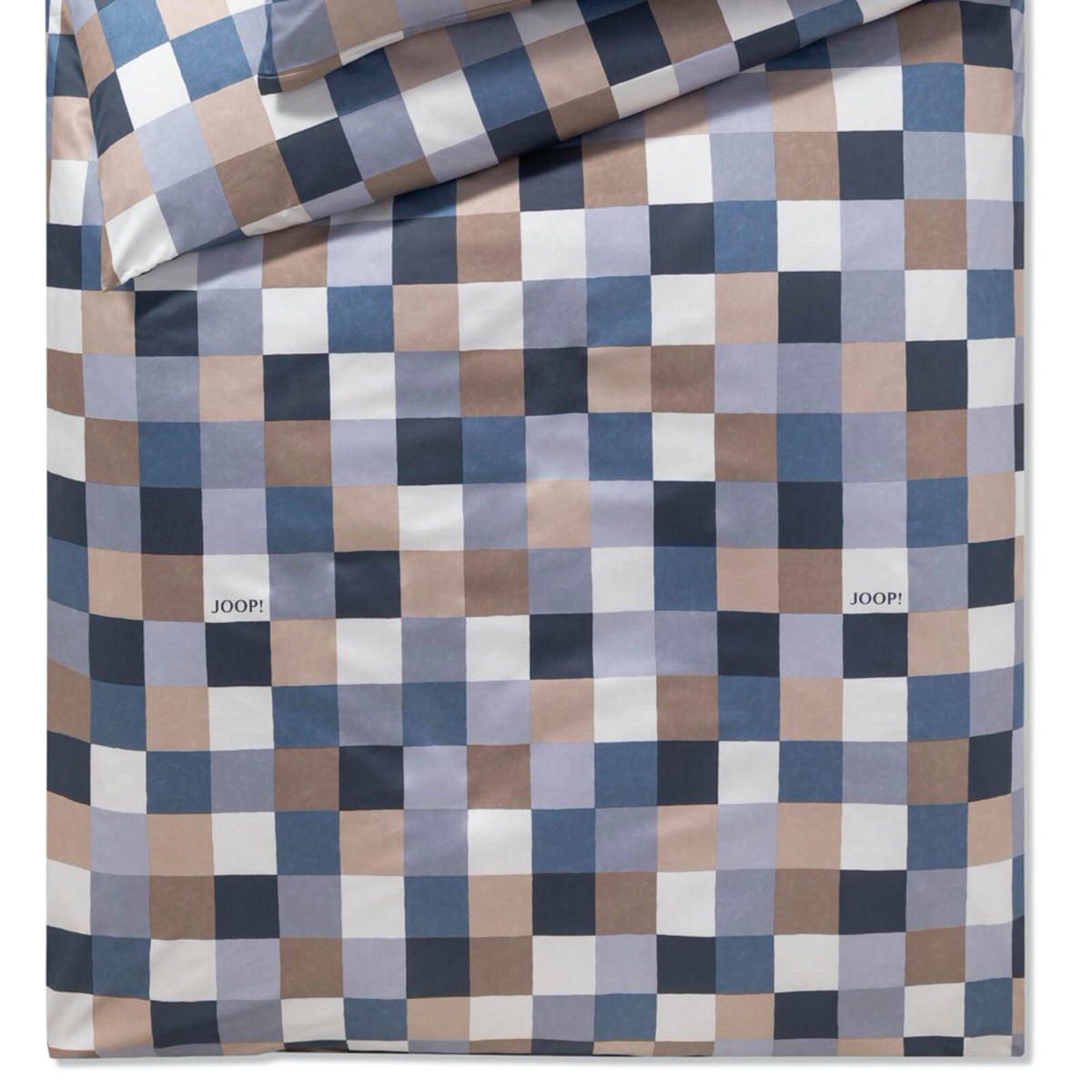 bettwaesche joop mosaic blau nude mako satin