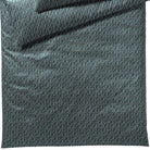 bettwaesche schriftzuege gruen mako satin
