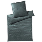 bettwaesche schriftzuege gruen mako satin