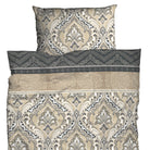 bettwaesche mandala gemustert satin beige anthrazit 