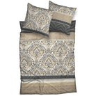 bettwaesche mandala gemustert satin beige anthrazit 