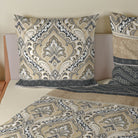 bettwaesche mandala gemustert satin beige anthrazit 