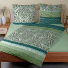 bettwaesche mandala gemustert satin salbei