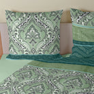 bettwaesche mandala gemustert satin salbei