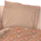 bettgarnitur bettwaesche blumen blaetter muster